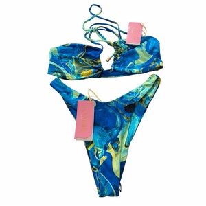 Kamari Swim Blue Bikini Set S